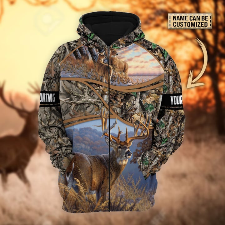 BlueJose Personalized The Premium Deer Hunting Hoodie & Zip Hoodie Multicolor