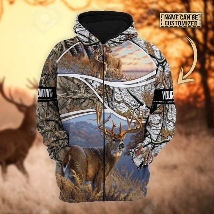 BlueJose Personalized The Premium Deer Hunting Hoodie & Zip Hoodie Multicolor