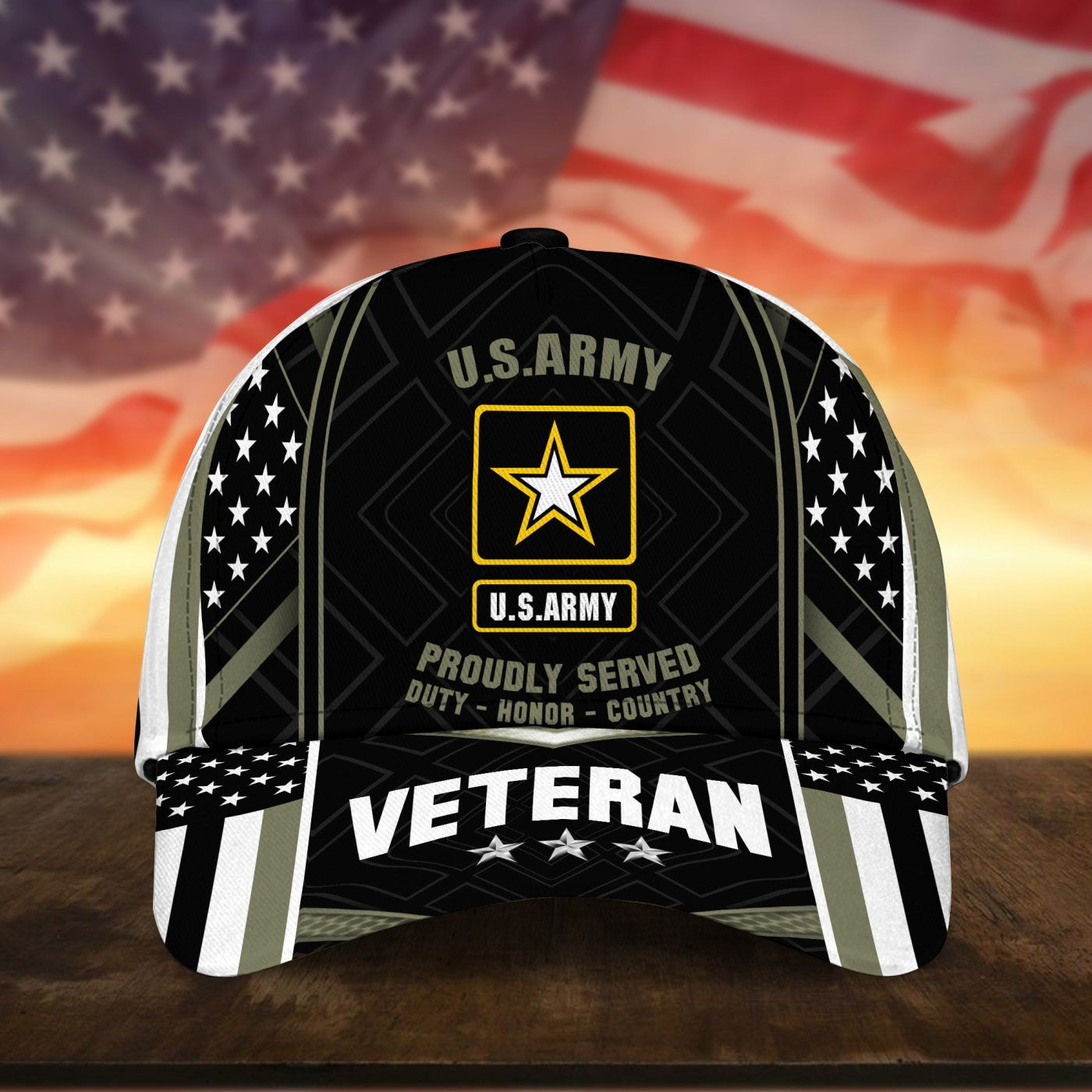BlueJose Premium U.S Multiple Service Veteran 3D Cap
