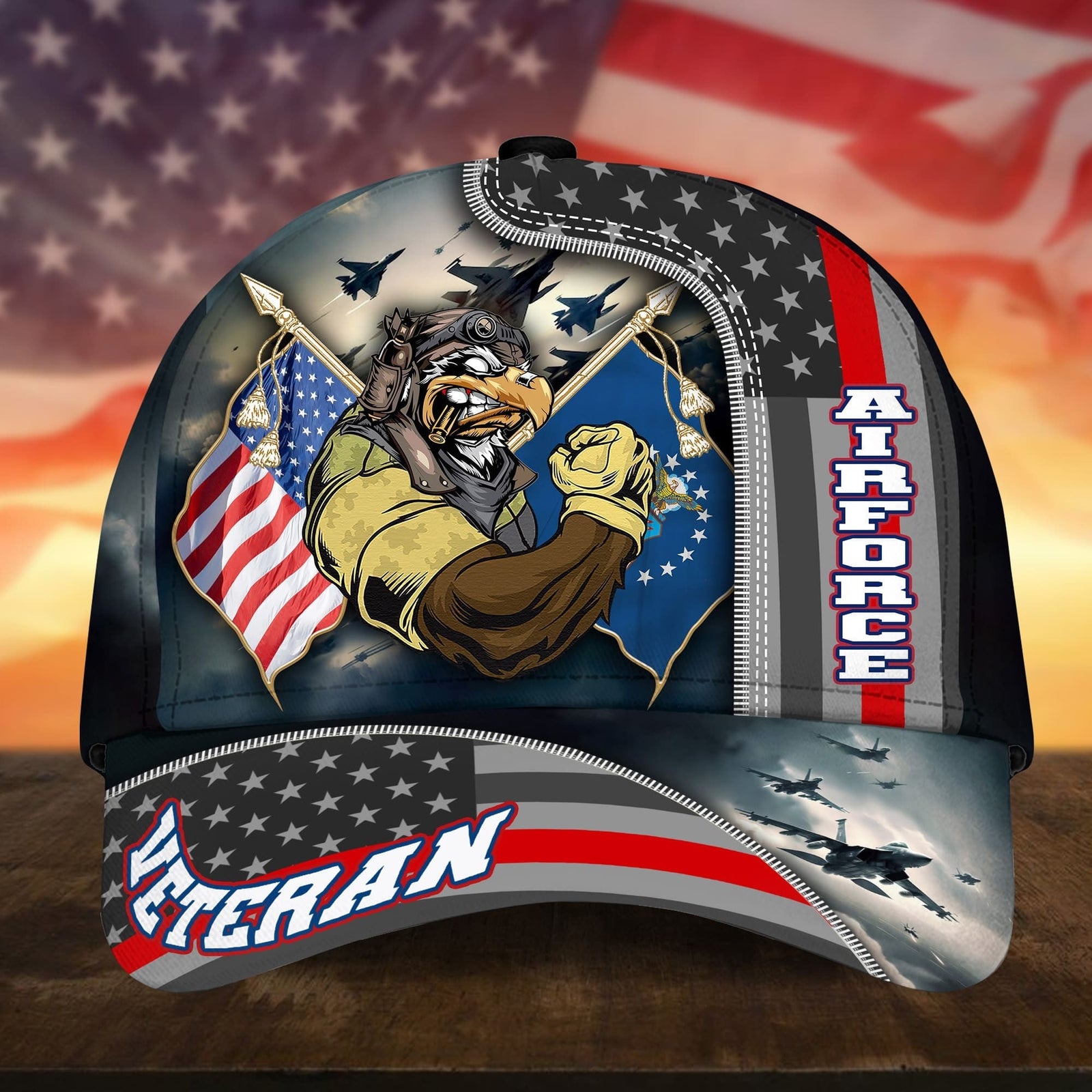 BlueJose Premium Proudly Served US Veteran Cap