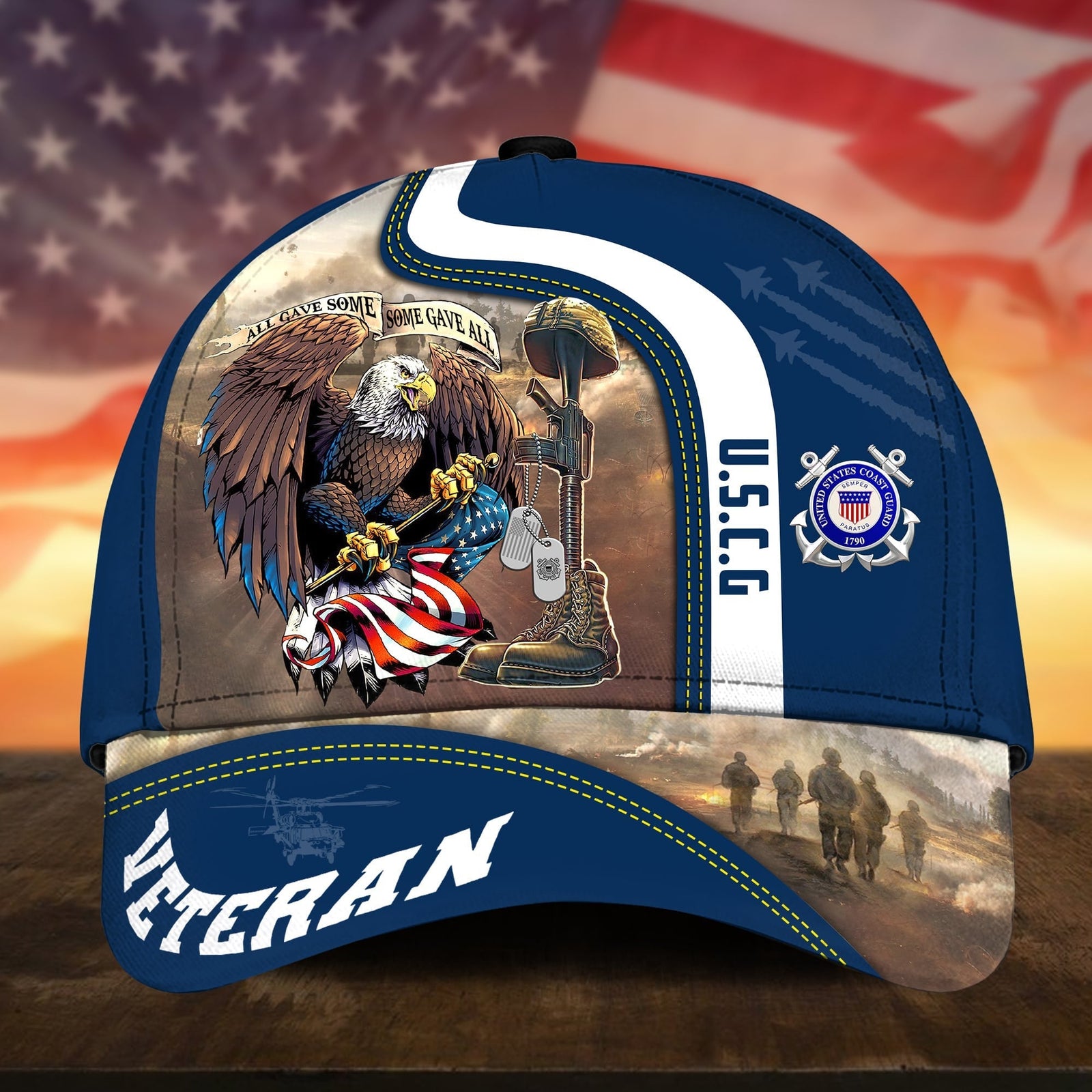 BlueJose Premium All Gave Some Some Gave All US Veteran Cap