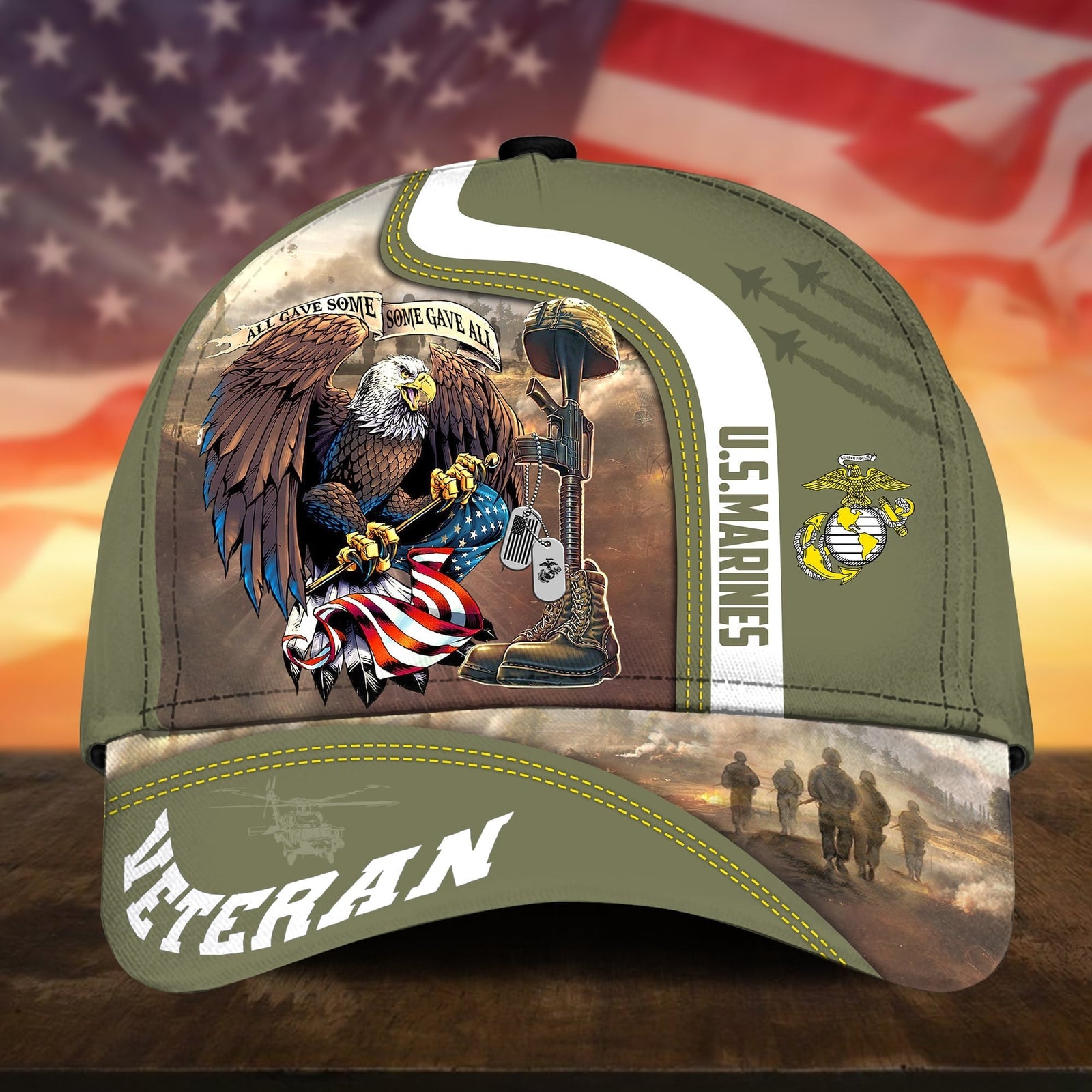 BlueJose Premium All Gave Some Some Gave All US Veteran Cap