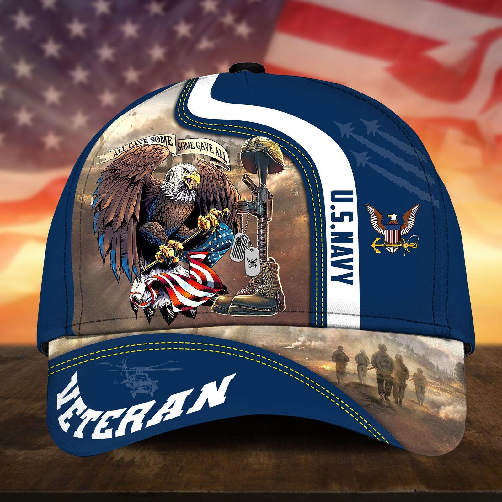 BlueJose Premium All Gave Some Some Gave All US Veteran Cap