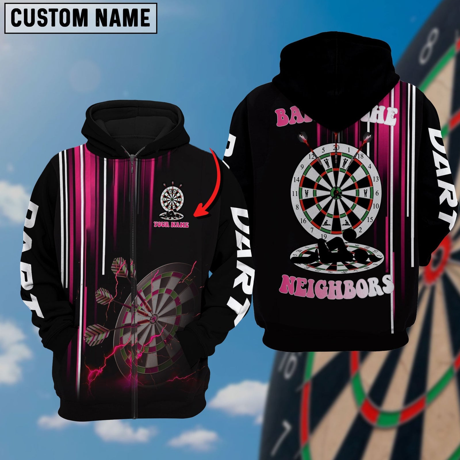 BlueJose Darts Sexy Personalized Name Shirt