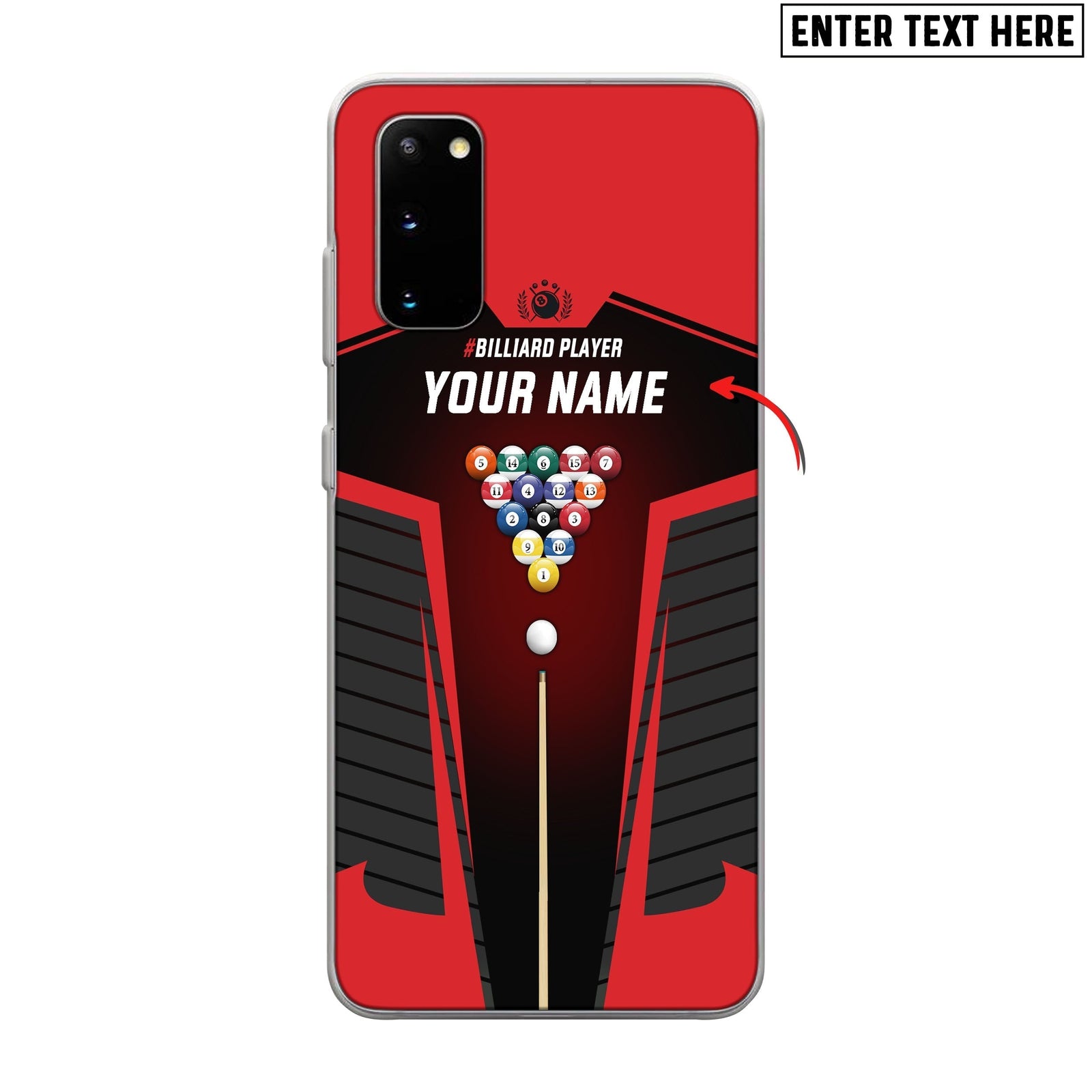 BlueJose Billiards Personalized Name Phone Case
