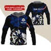 BlueJose Darts Rose Girl Personalized Name, Team Name Zipper Hoodie Hoodie