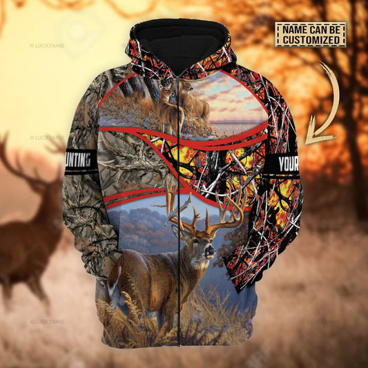 The Premium Deer Hunting Multicolor Personalized