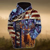 BlueJose Personalized Name American Deer Hunting Hoodie & Zip Hoodie 3D Multicolor