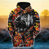 Fest of Armistice Skull Hunting Hoodie & Zip Hoodie Multicolored Camo Personalized