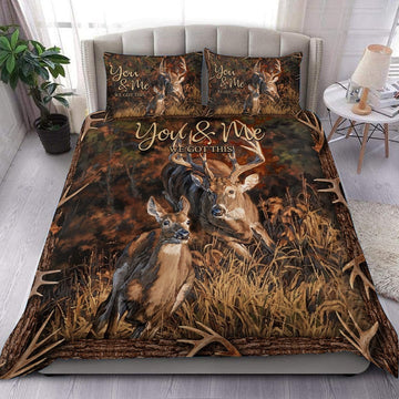 Bluejose Deer Hunting You & Me 3D Bedding Set