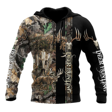 BlueJose Deer Hunting Hunter Camo Forest Customized Name 3D Shirts