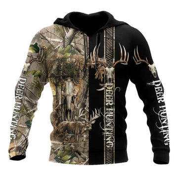 BlueJose Deer Hunting Hunter Camouflage Customized Name 3D Shirts