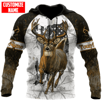 BlueJose Personalized Name Deer Hunting Season 3D Shirts