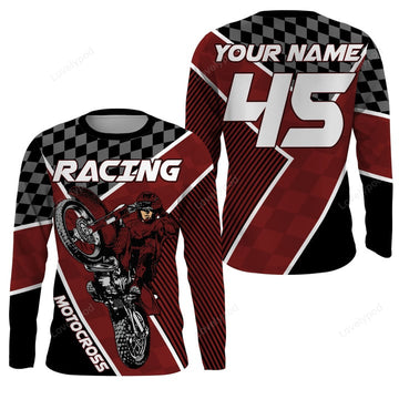 BlueJose  Personalized Number & Name Motorcycle Off-Road Riders Dirt Bike Racing