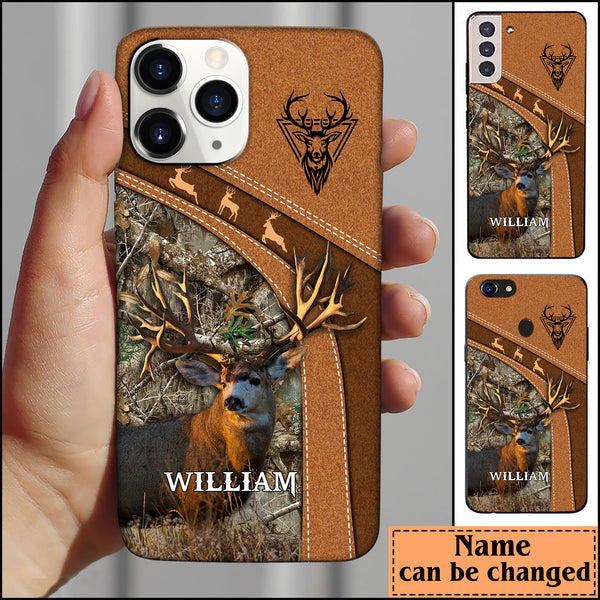 BlueJose Leather Pattern Personalized Phone Case