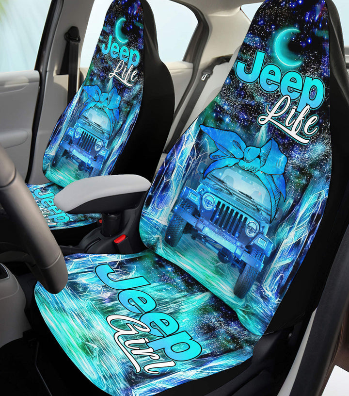 BlueJose Jeep Life Galaxy Car Seat Cover