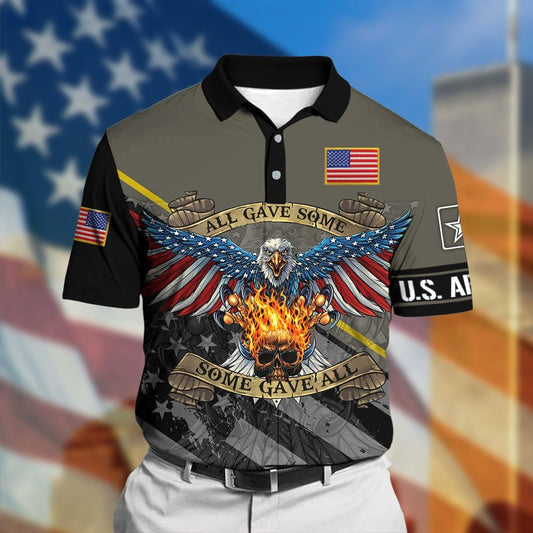 BlueJose Unique Veteran American Polo Shirt