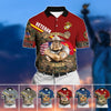 BlueJose Unique U.S Multiple Service Veteran Polo Shirt