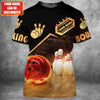 BlueJoses Custom Bowling Personalized Name 3D Shirt