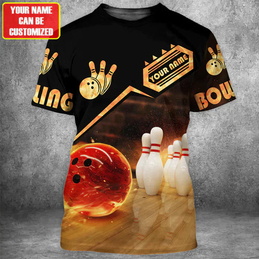 BlueJoses Custom Bowling Personalized Name 3D Shirt