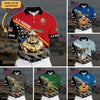 BlueJose Premium Personalised U.S Multiple Service Veteran Polo Shirt