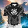 BlueJose Premium U.S Multiple Service Veteran Polo Shirt