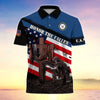 BlueJose Premium U.S Multiple Service Veteran Polo Shirt