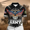 BlueJose Premium U.S Multiple Service Veteran Polo Shirt