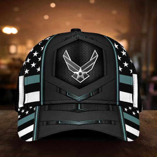 BlueJose Premium Multiple US Military Services Veteran 3D Cap PVC101101