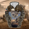 BlueJose Unique U.S. Army Veteran Zip Hoodie