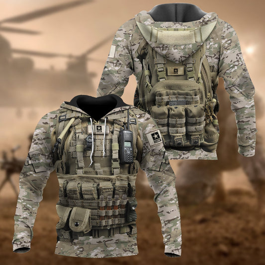 BlueJose Unique Multiple Service Veteran Hoodie