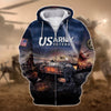 BlueJose Premium U.S. Army Veteran Collection Ziphoodie