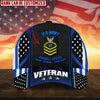 BlueJose Premium Personalised Multiple US Military Services Veteran 3D Cap PVC120202