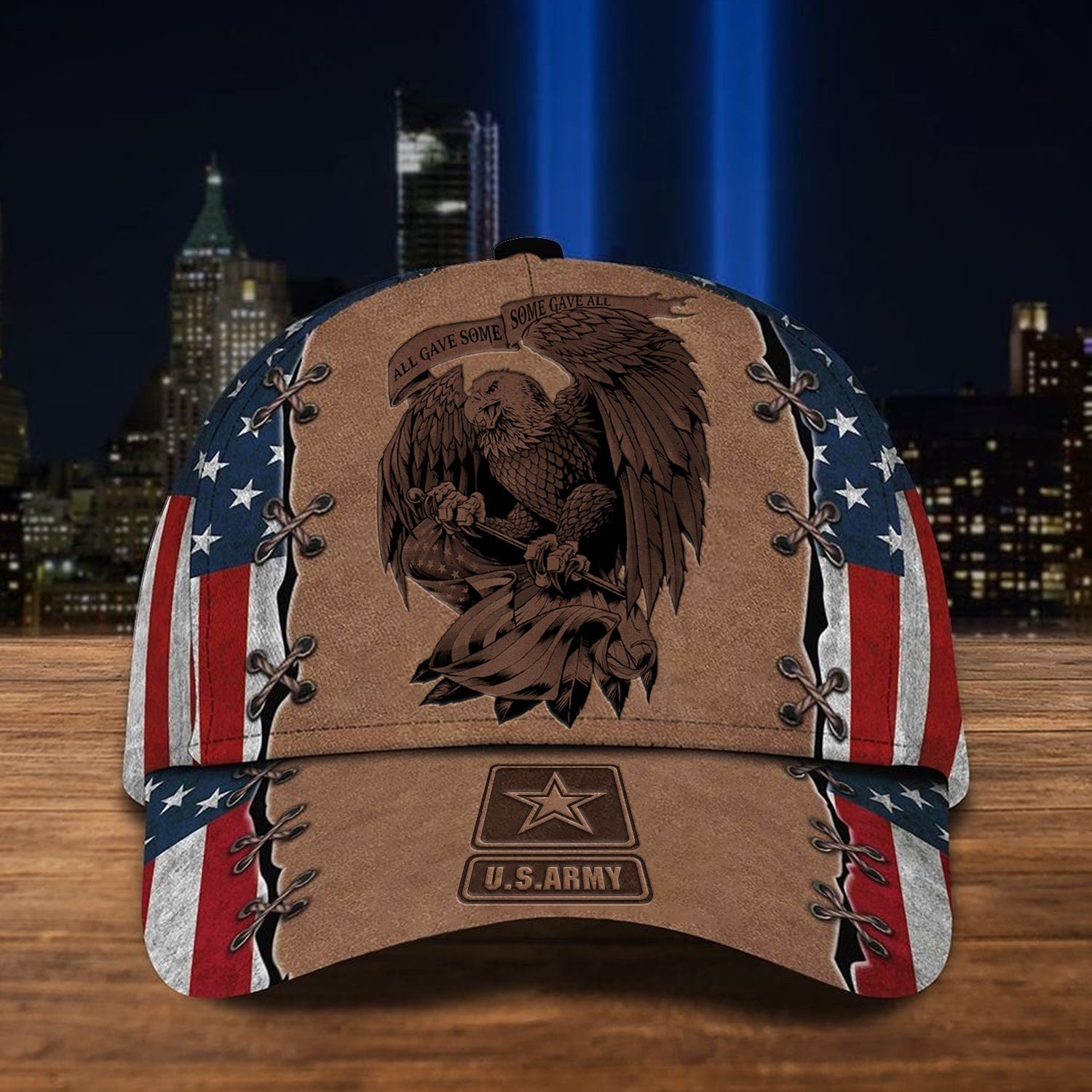 BlueJose Premium Multiple US Military Services Veteran 3D Cap
