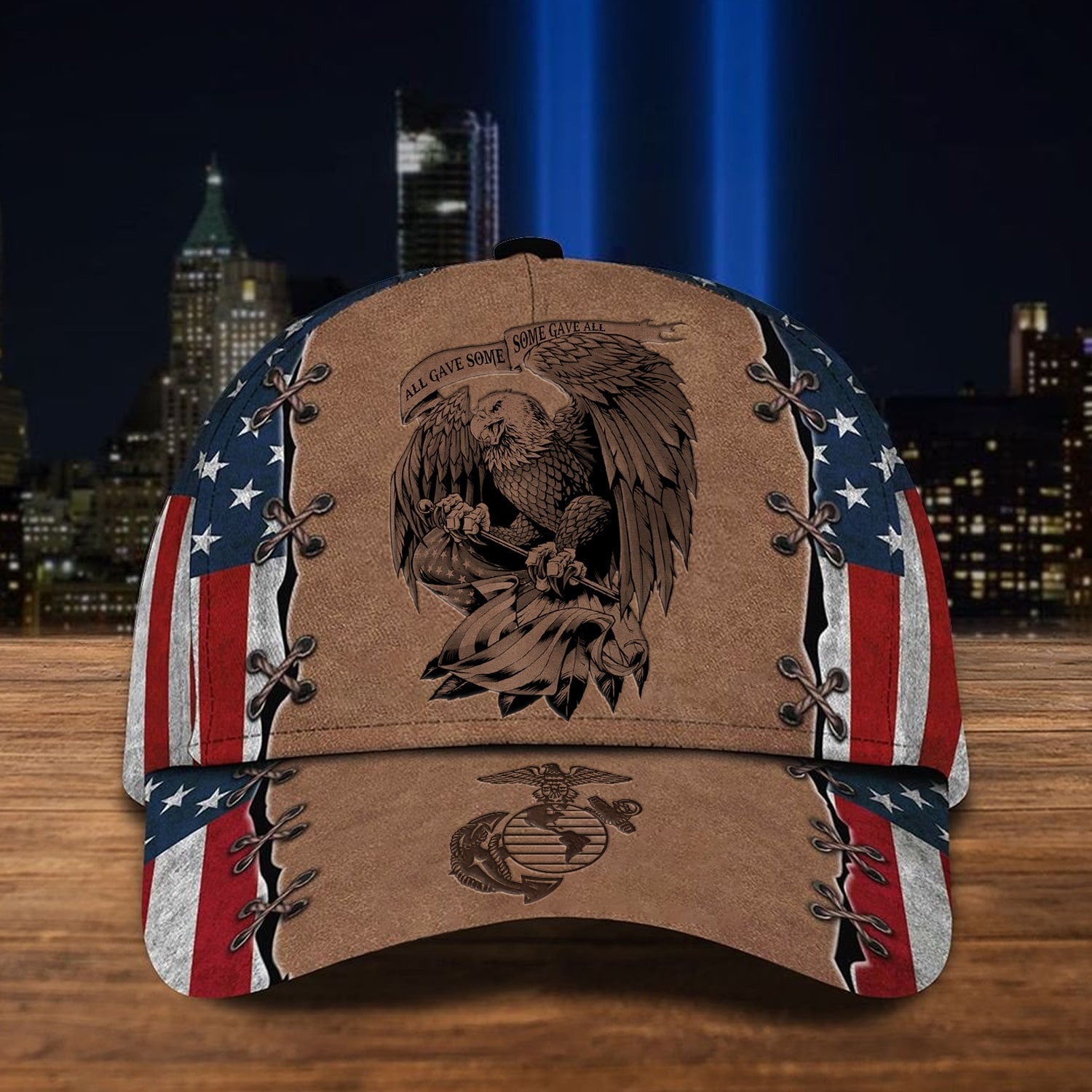 BlueJose Premium Multiple US Military Services Veteran 3D Cap