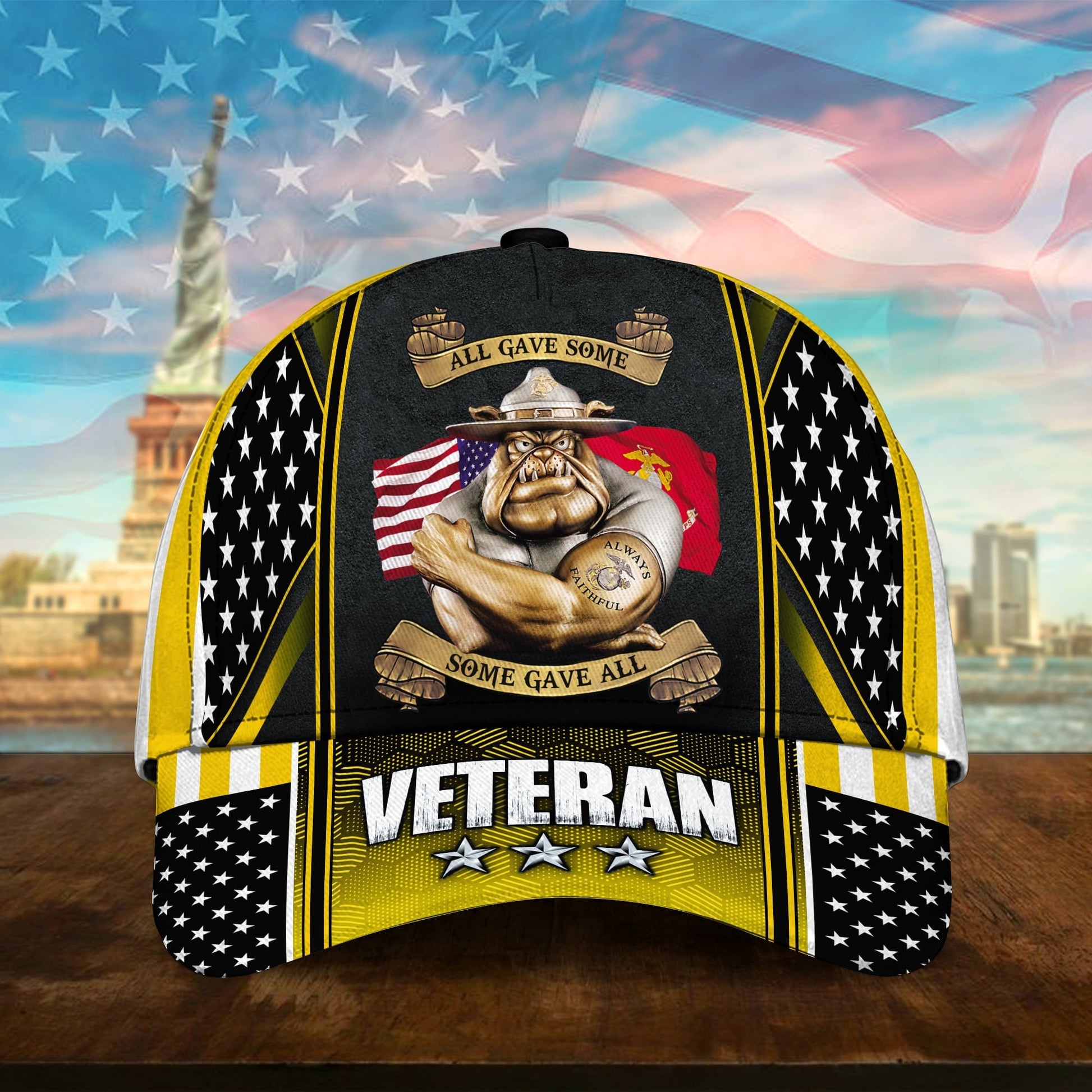 BlueJose Premium U.S Multiple Service Veteran 3D Cap PVC240201
