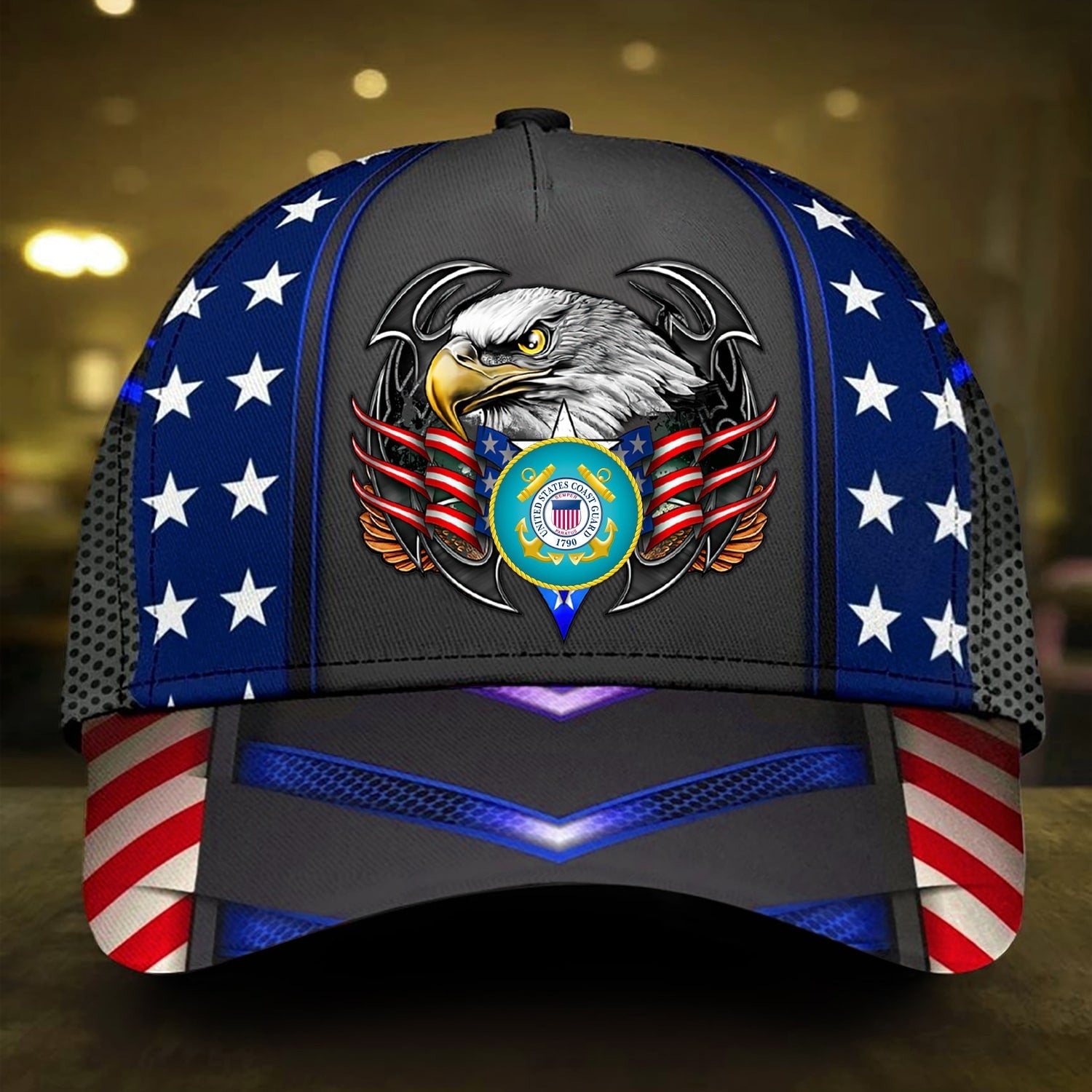 BlueJose Premium U.S Multiple Service Veteran 3D Cap PVC080304