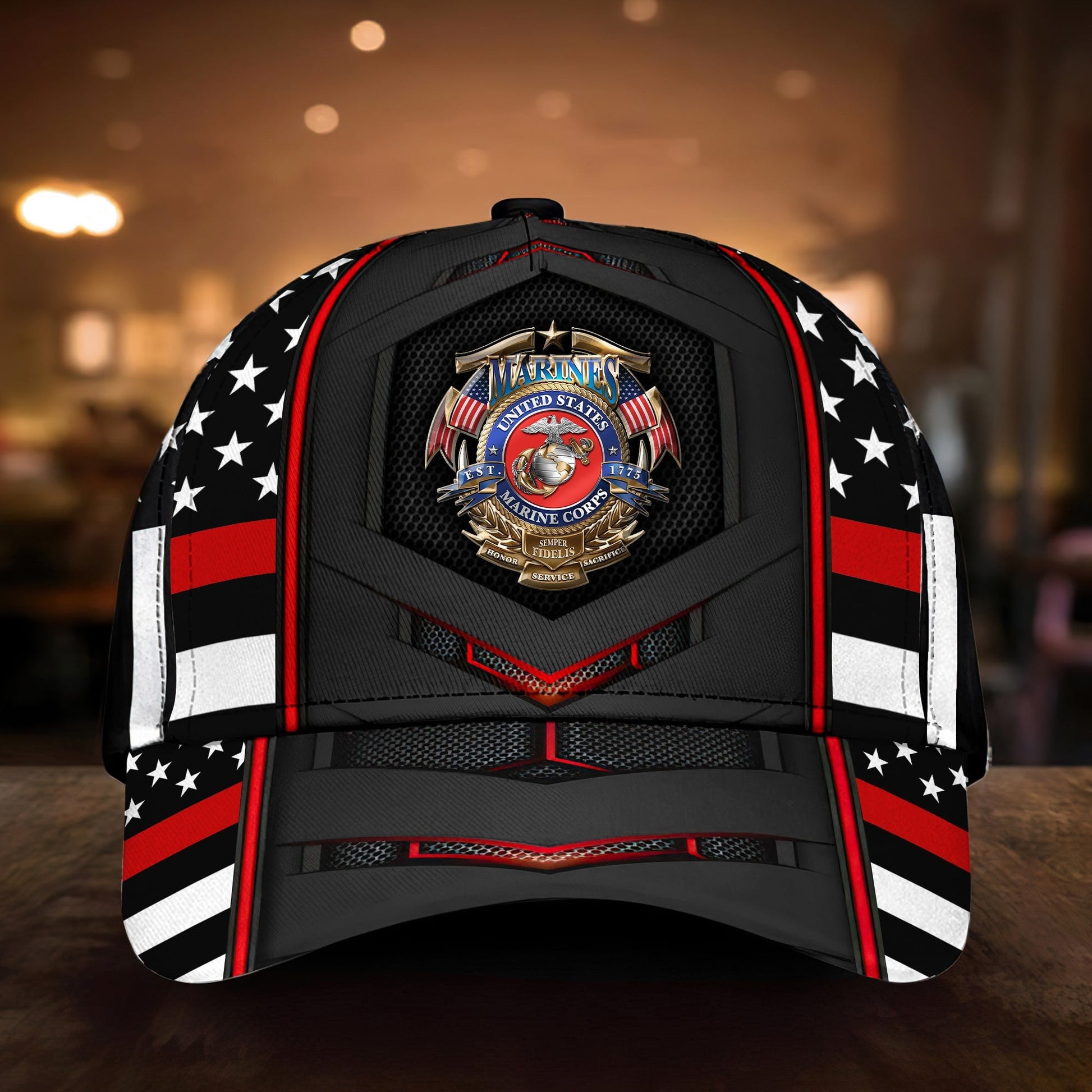 BlueJose Premium U.S Multiple Service Veteran 3D Cap PVC030301