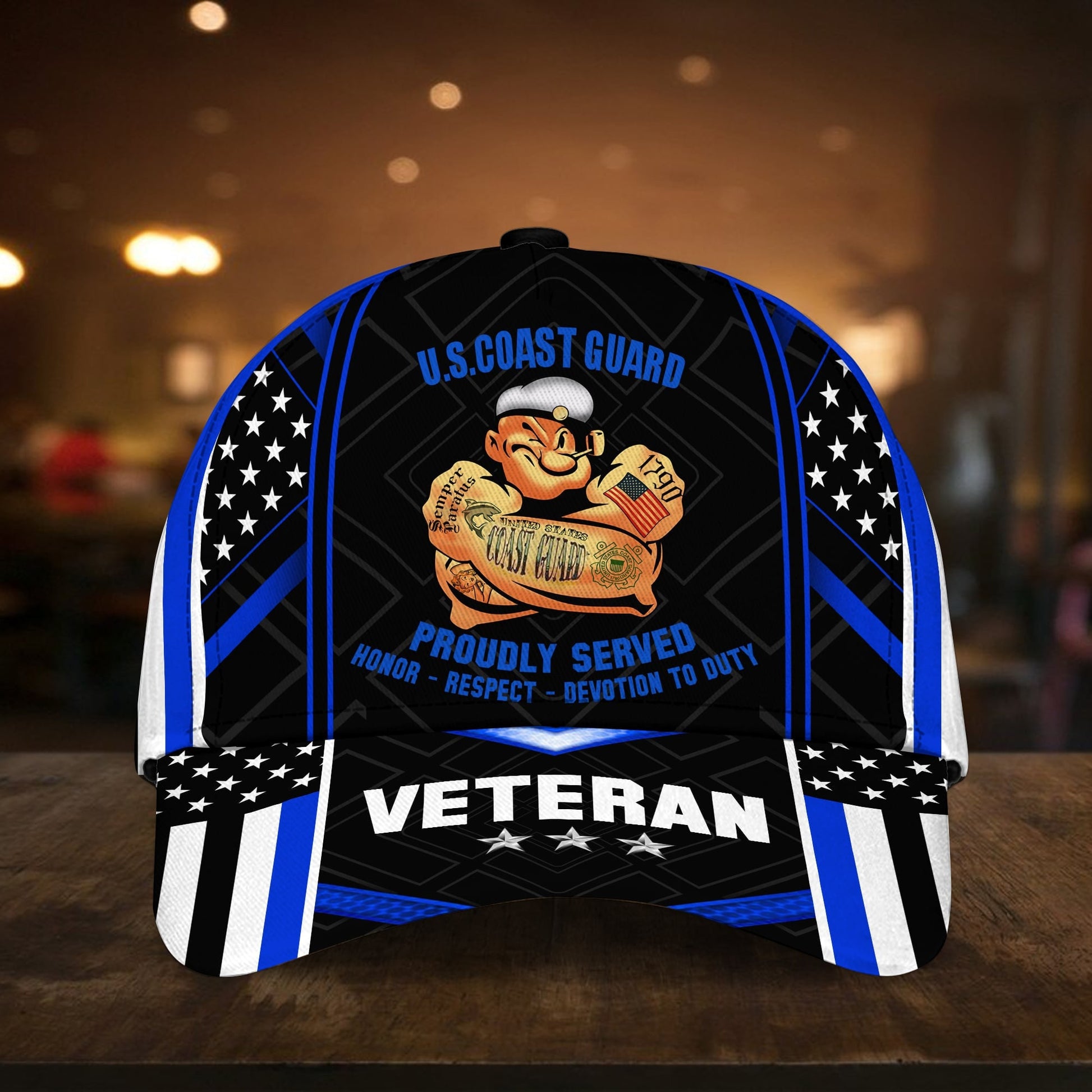 BlueJose US Veteran Proudly Served Multiservice Cap PVC010703