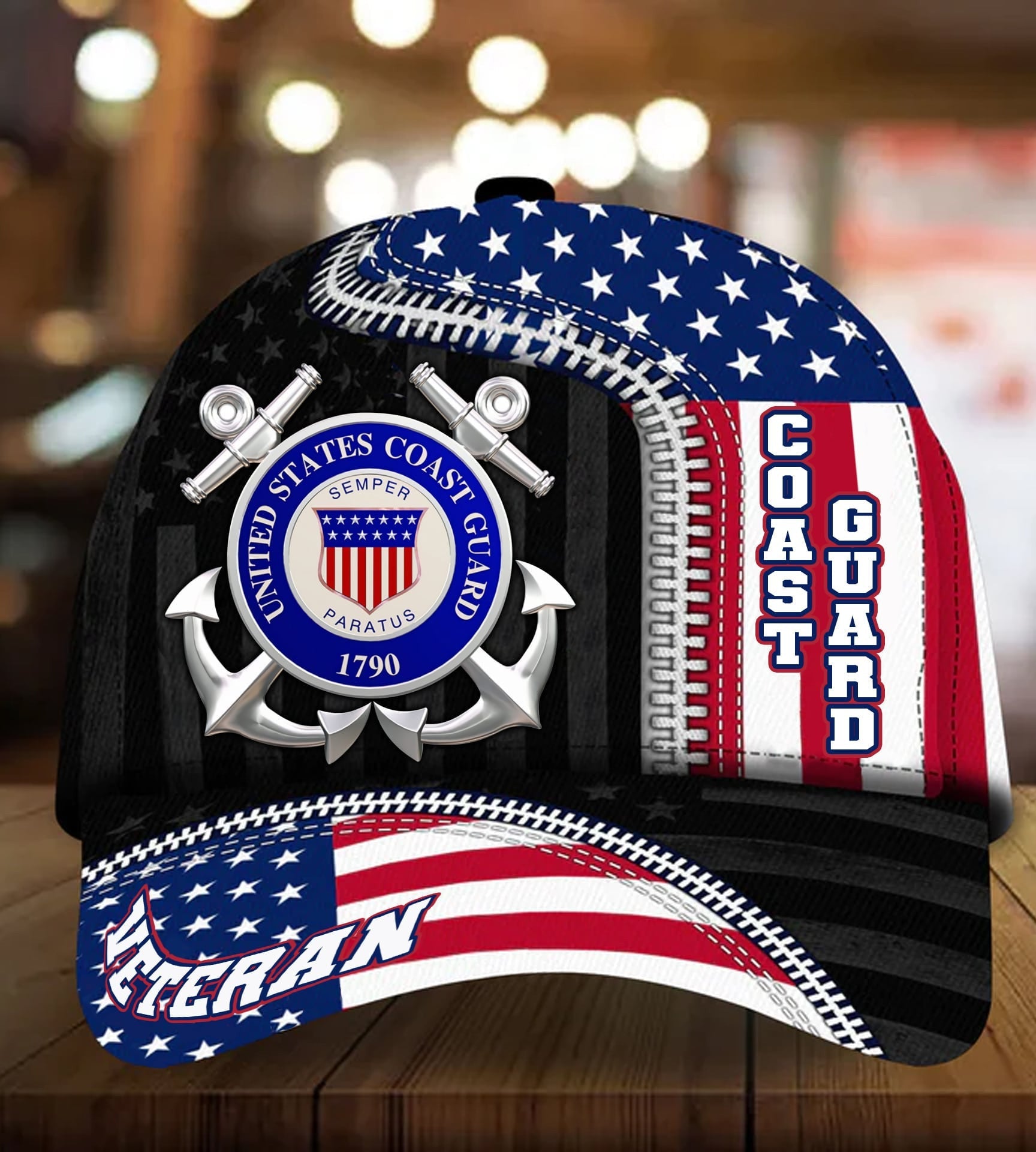 BlueJose US Veteran Proudly Served Multiservice Cap PVC010805