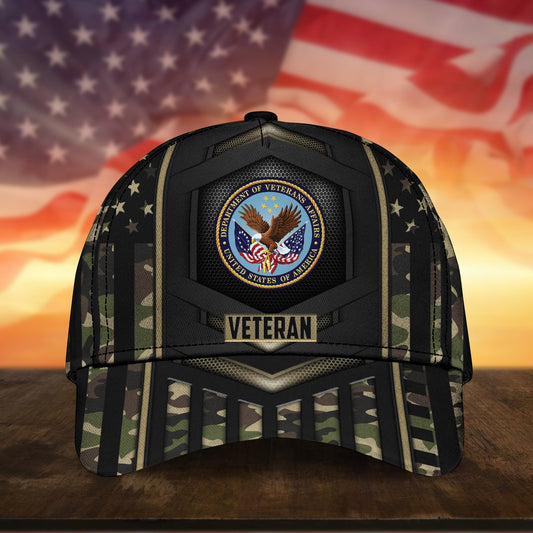 BlueJose Premium Camo Soldiers Multiservice U.S Veteran Cap NPVC070701
