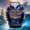 BlueJose Premium Land Of The Free US Veteran Zip Hoodie