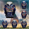 BlueJose Premium Land Of The Free US Veteran Zip Hoodie