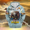 BlueJose Unique All Gave Some US Veteran Zip Hoodie