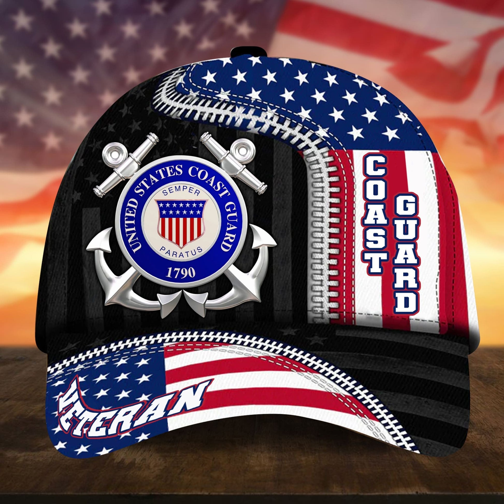 BlueJose Unique Proudly Served US Veteran Cap NPVC310505