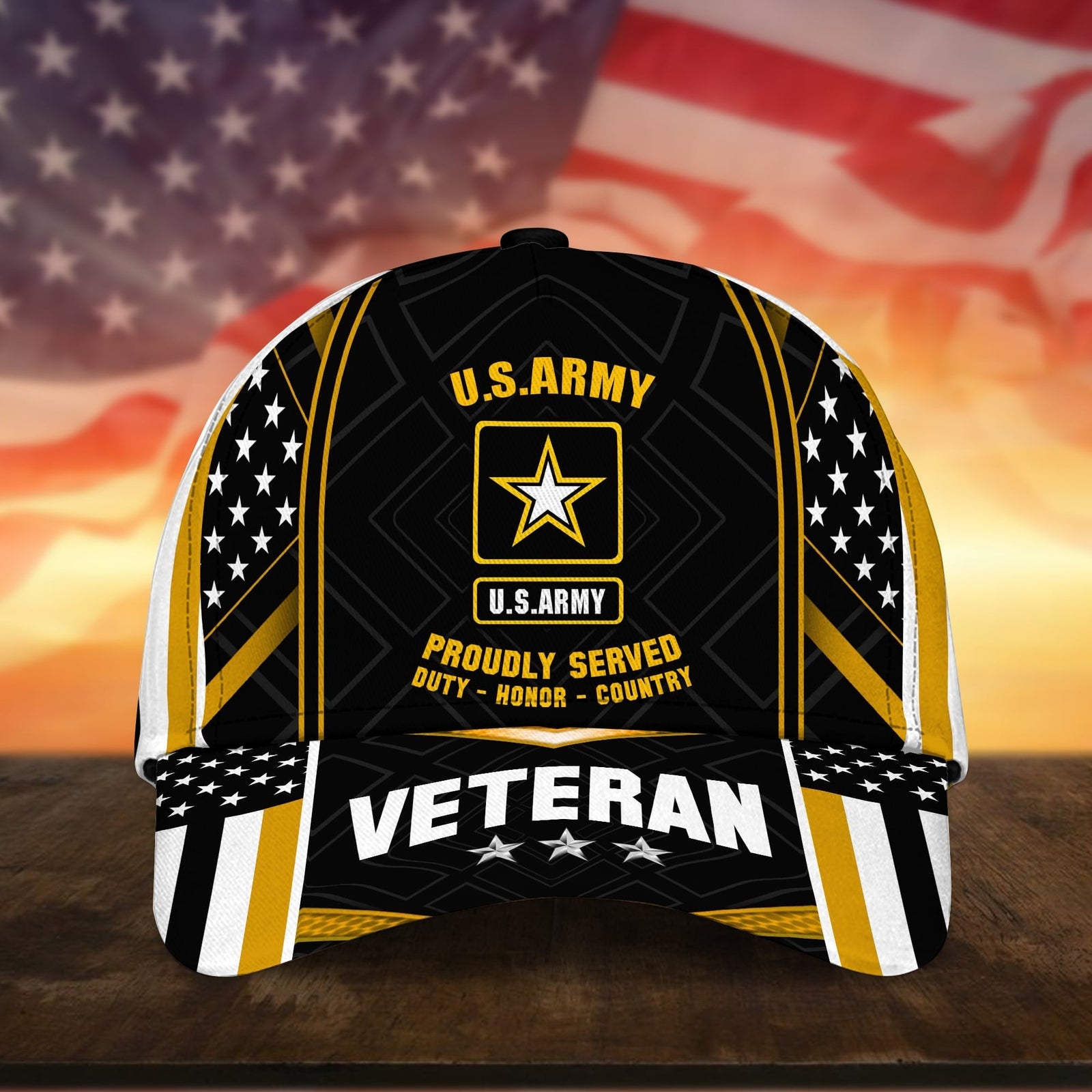 BlueJose Premium U.S Multiple Service Veteran 3D Cap