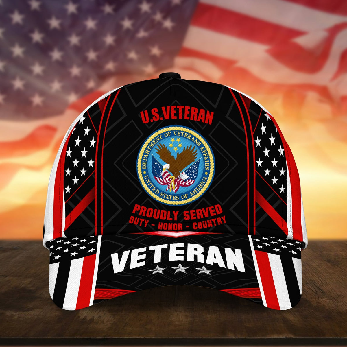 BlueJose Premium U.S Multiple Service Veteran 3D Cap
