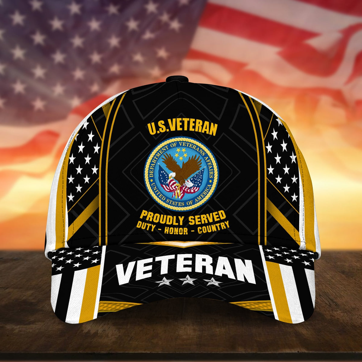 BlueJose Premium U.S Multiple Service Veteran 3D Cap