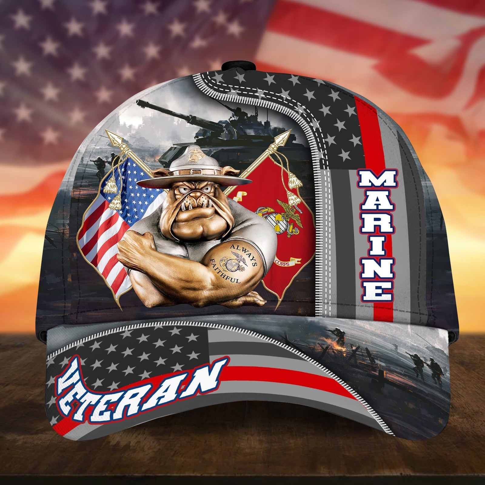 BlueJose Premium Proudly Served US Veteran Cap