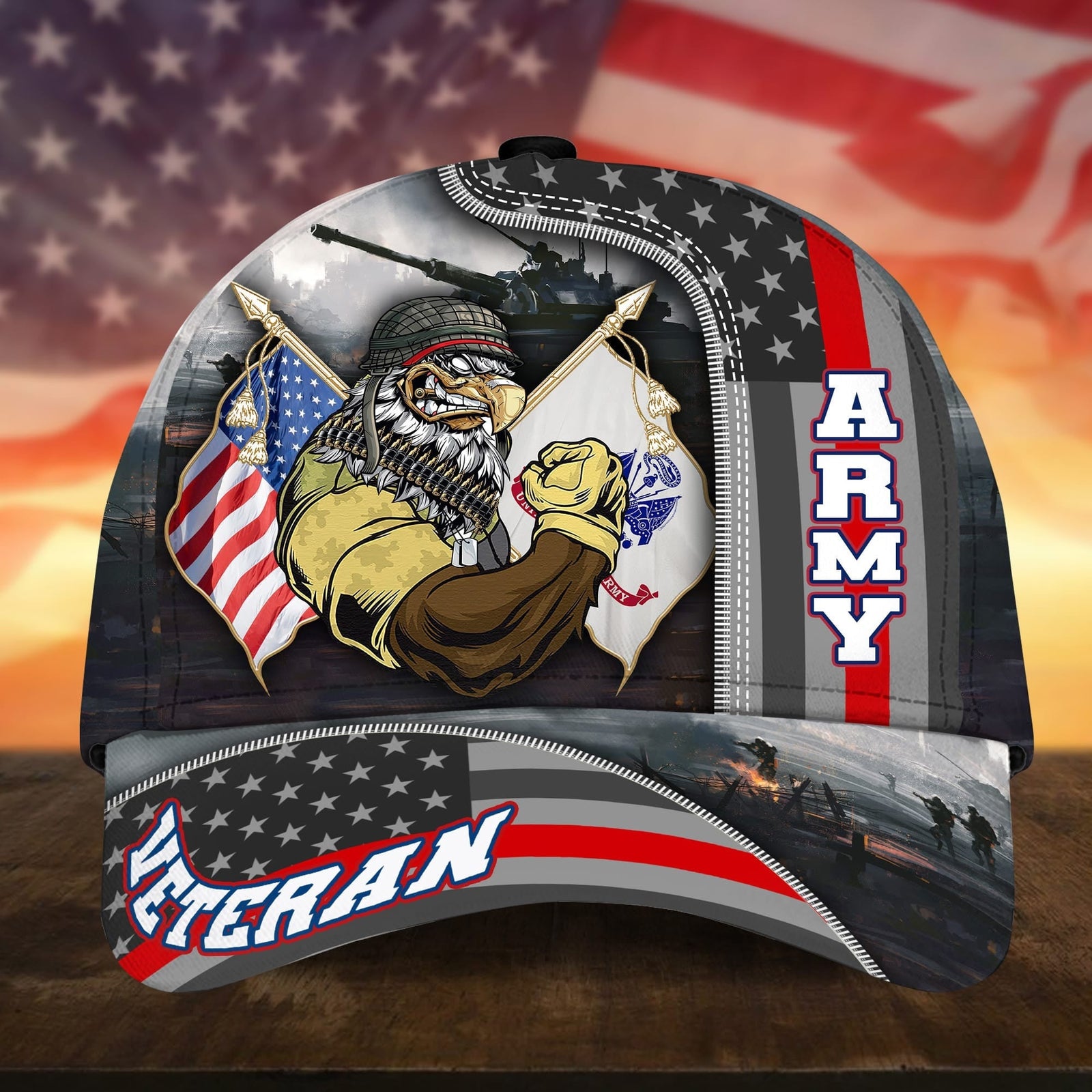 BlueJose Premium Proudly Served US Veteran Cap